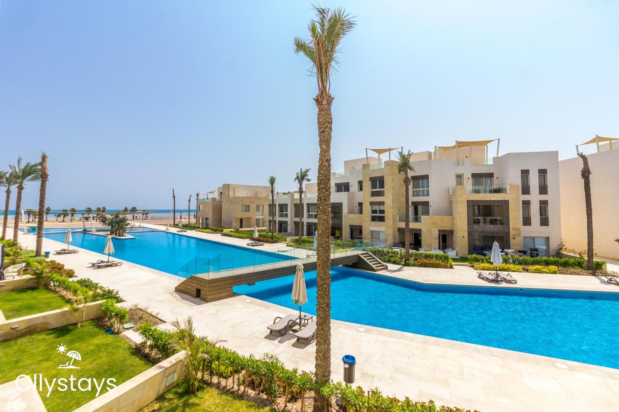 Ollystays Mangroovy Seaview 1Br Beach And Pool Free Access フルガダ エクステリア 写真